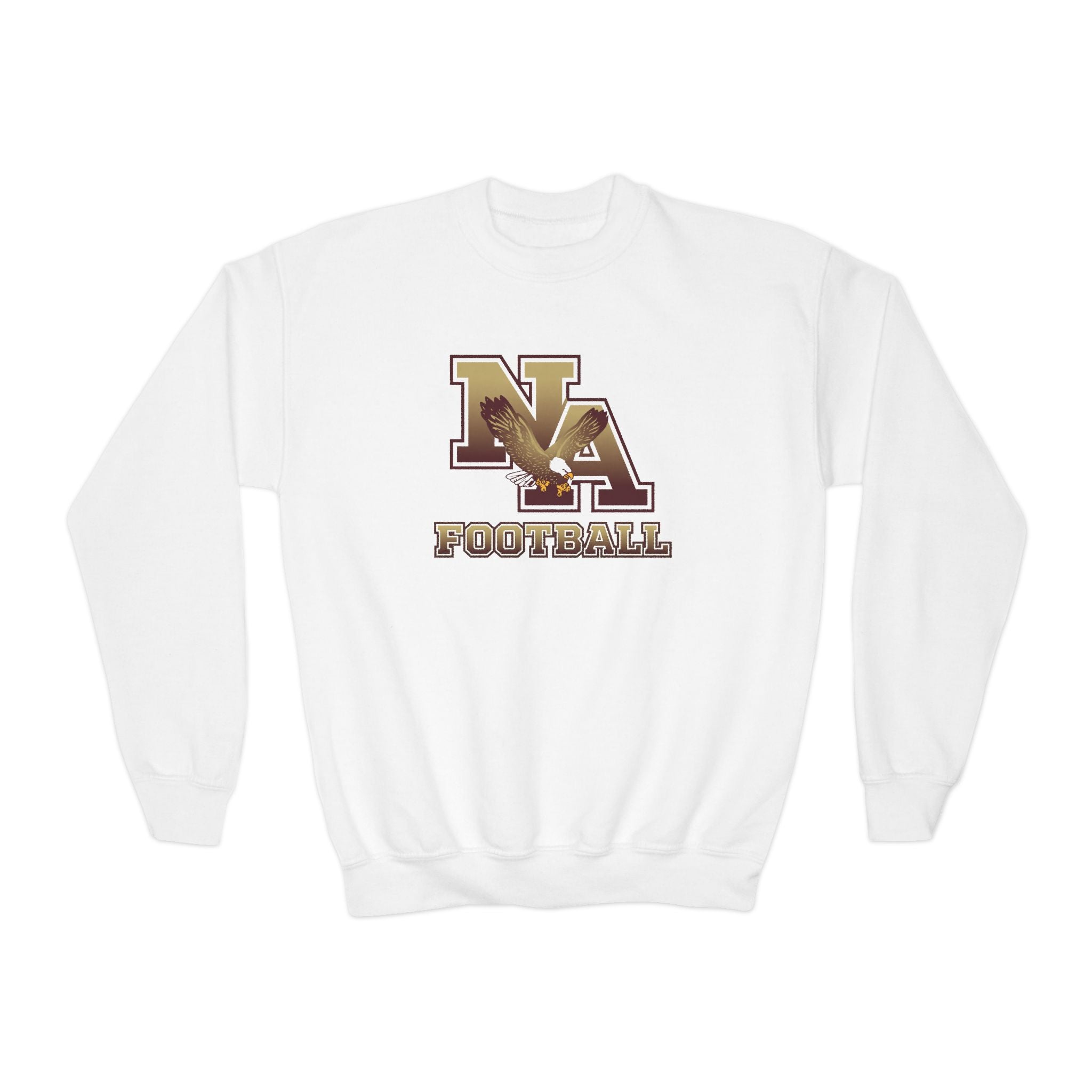 Youth New Albany Ombre Eagle Logo Graphic Gildan Heavy Blend Sweatshirt