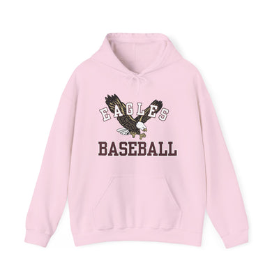 Adult Unisex Flying Baseball Eagle Graphic Hoodie