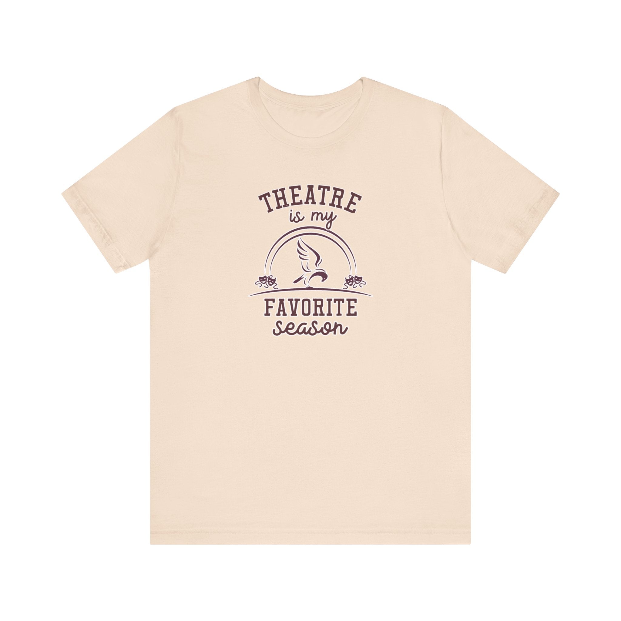 Adult Unisex Theatre Is My Favorite Season Graphic Short Sleeve Soft Tee