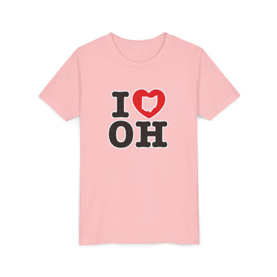 Youth I Heart OH Graphic Short Sleeve Soft Tee