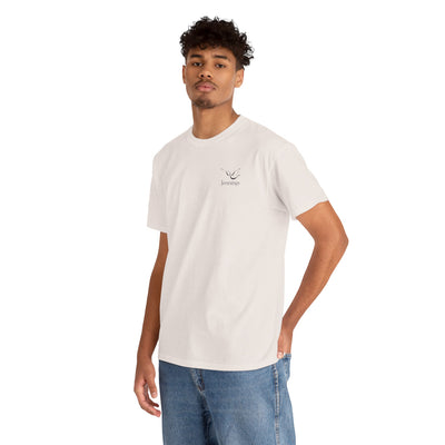 Adult Unisex Heavy Cotton Short Sleeve Tee - Black Jennings Logo