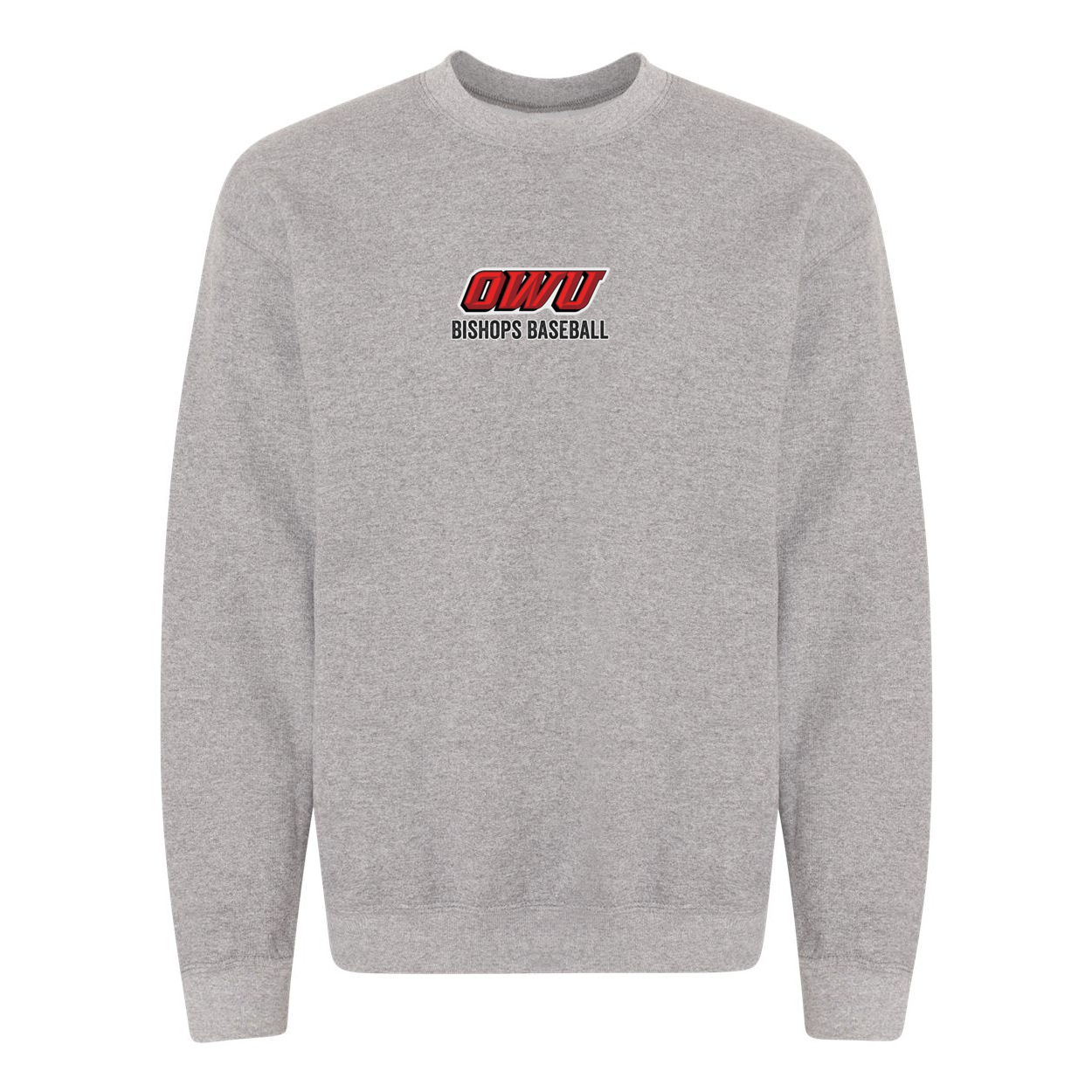 Adult Unisex Classic OWU Bishops Baseball Graphic Sweatshirt - Ohio Wesleyan University