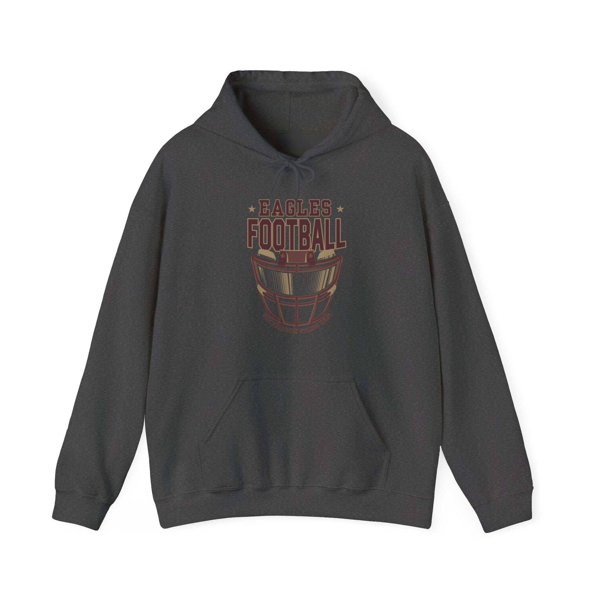 Adult Unisex Eagles Maroon Hype Helmet Graphic Hoodie