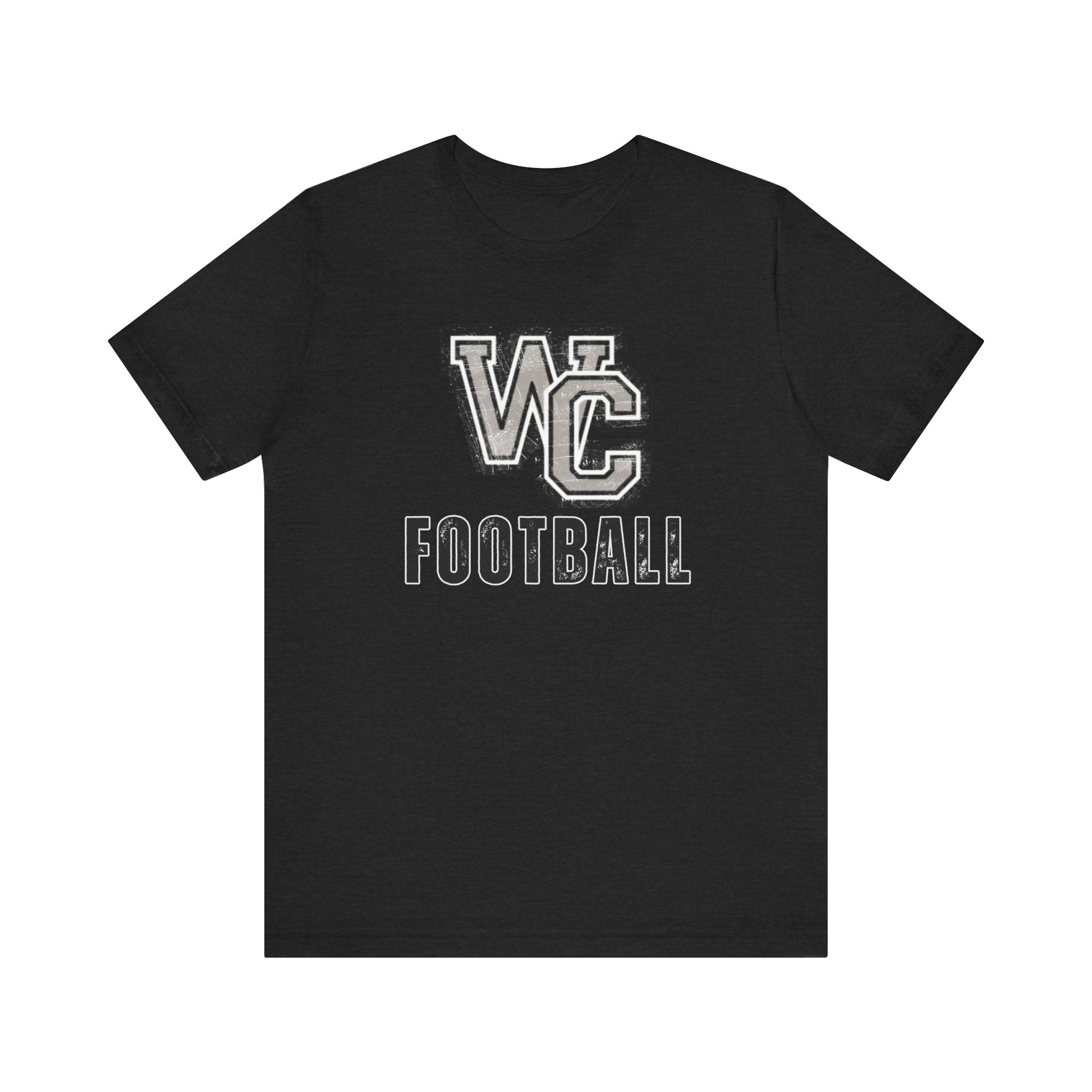 Adult Unisex Vintage Distressed Westerville Central Football Graphic Short Sleeve Soft Tee