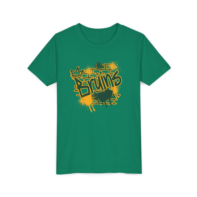 Youth Bruins Spray Painted Spirit Graphic Short Sleeve Soft Tee