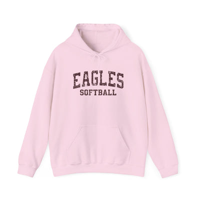Adult Unisex New Albany Eagles Softball Vintage Distressed Graphic Hoodie