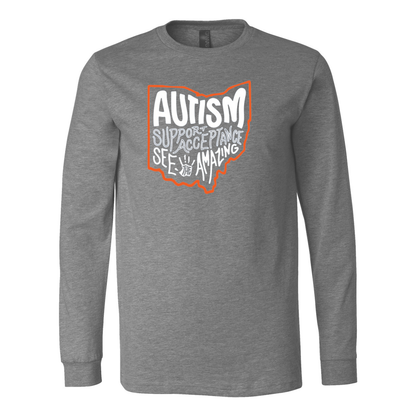 Adult Unisex "Autism See The Amazing" Bridgeway Graphic Long Sleeve Tee