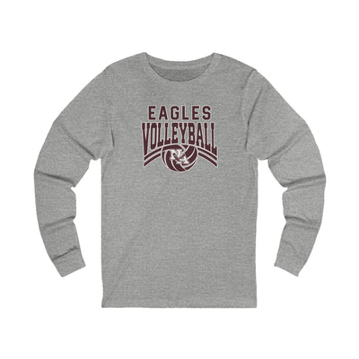 Adult Unisex New Albany Volleyball Varsity Arch Graphic Long Sleeve Soft Tee