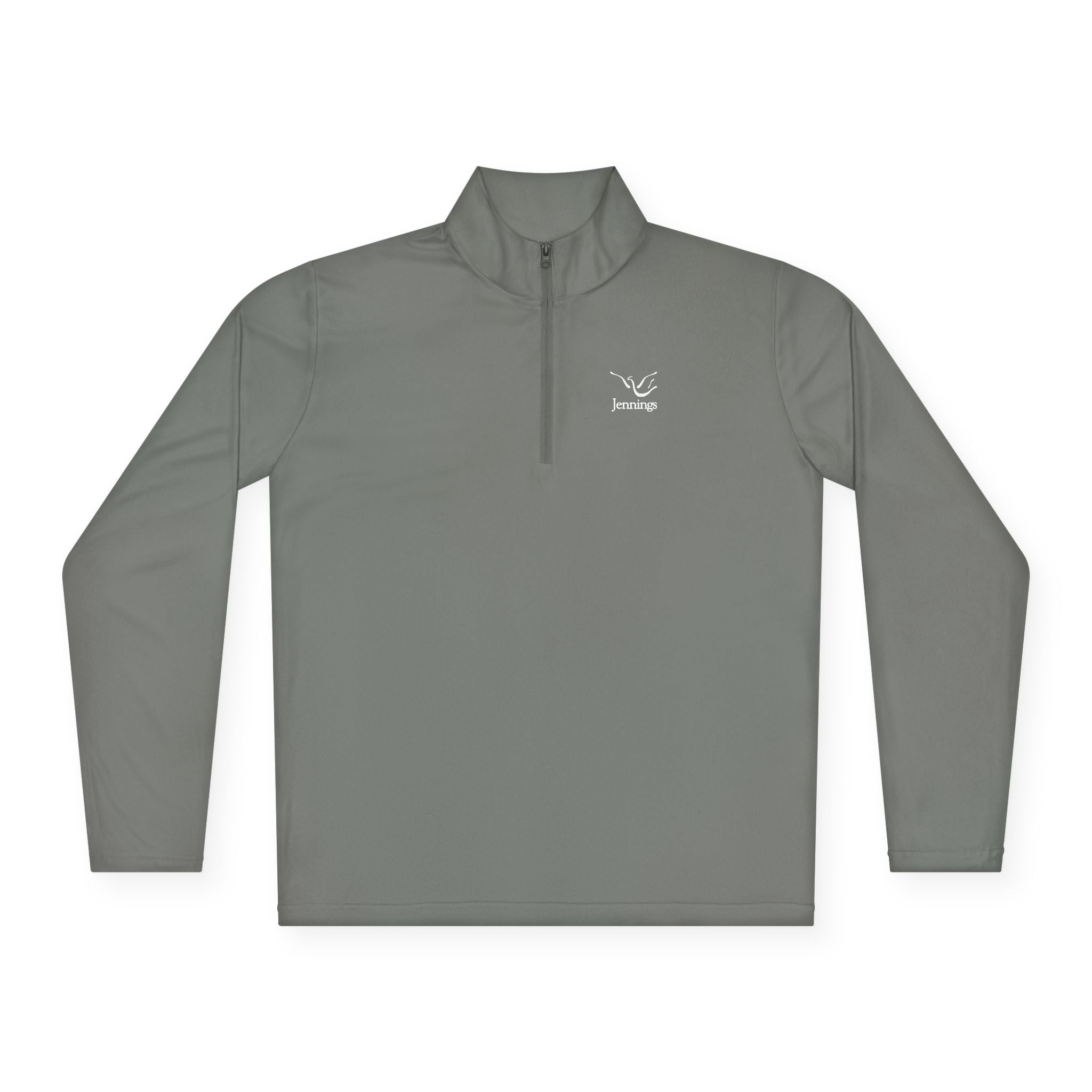 Adult Unisex Sport-Tek Competitor Performance Quarter-Zip Pullover - White Jennings Logo