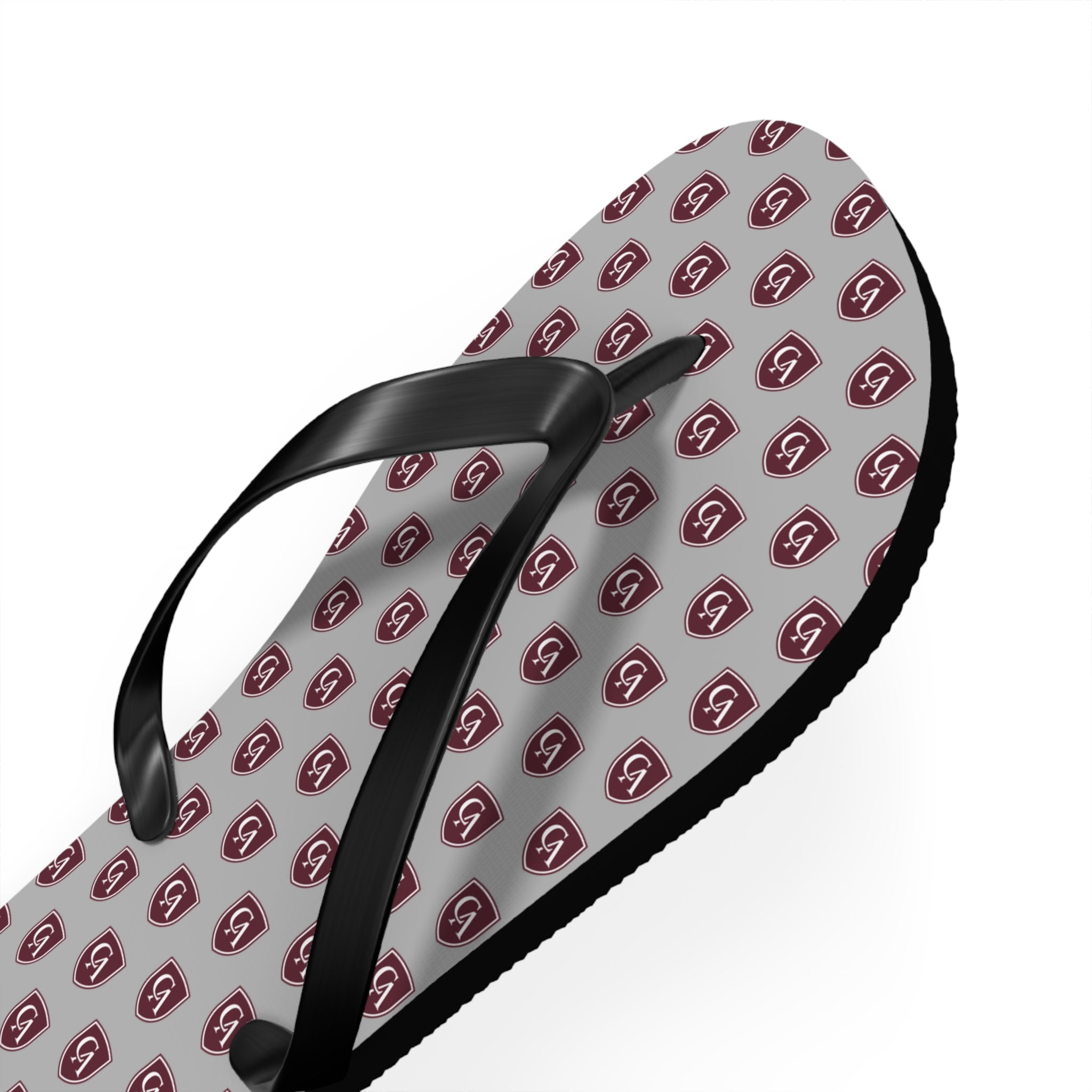 Columbus Academy Allover Logo Print Flip Flops
