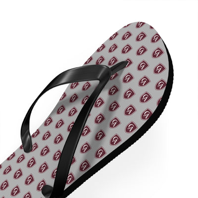 Columbus Academy Allover Logo Print Flip Flops