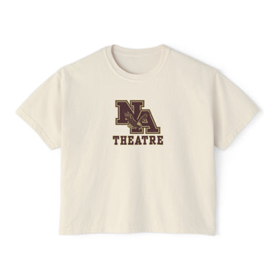 Women's New Albany Theatre Cast & Crew Graphic Boxy Crop Short Sleeve Tee
