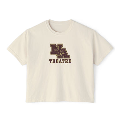 Women's New Albany Theatre Cast & Crew Graphic Boxy Crop Short Sleeve Tee