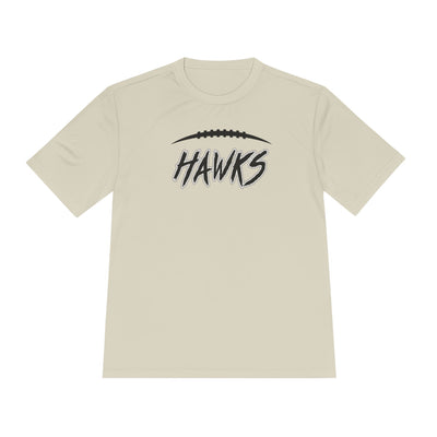 Adult Unisex Westerville Central Fighting Football Hawks Graphic Sport-Tek Competitor Performance Tee