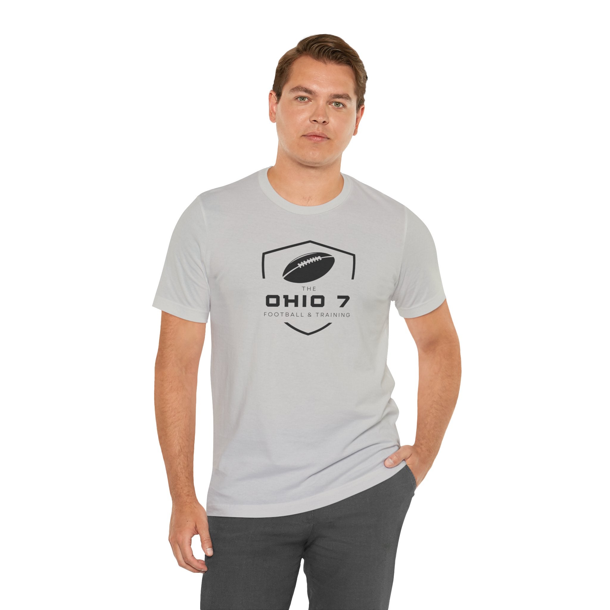 Adult Unisex The Ohio 7 Black Logo Short Sleeve Bella + Canvas Soft Tee