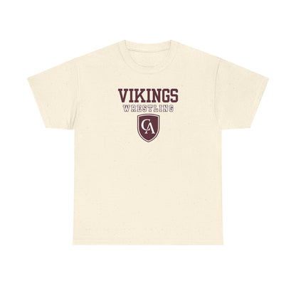Adult Unisex Columbus Academy Vikings Wrestling Graphic Short Sleeve Gildan Heavy Tee