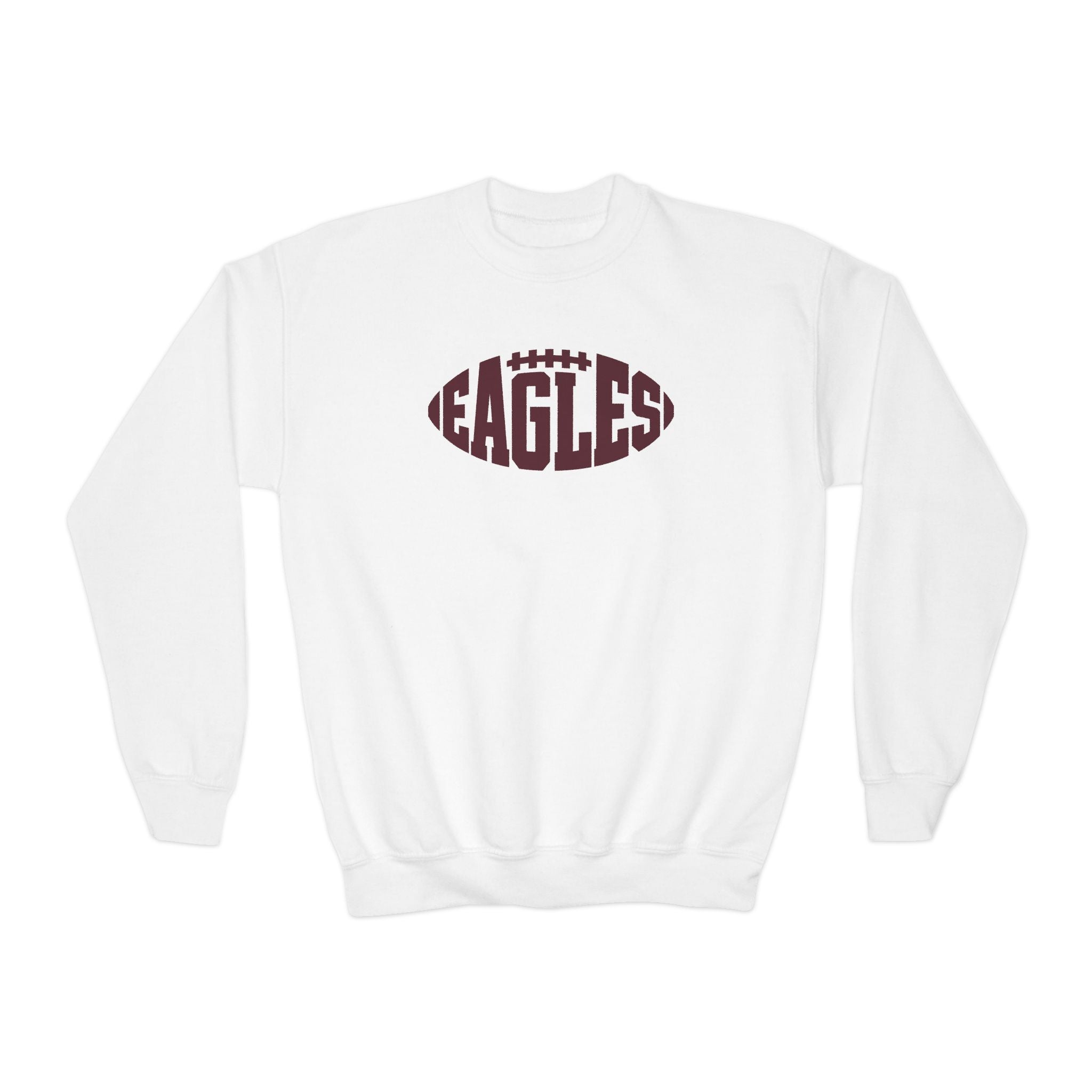 Youth New Albany Football Eagle Ball Graphic Gildan Heavy Blend Sweatshirt