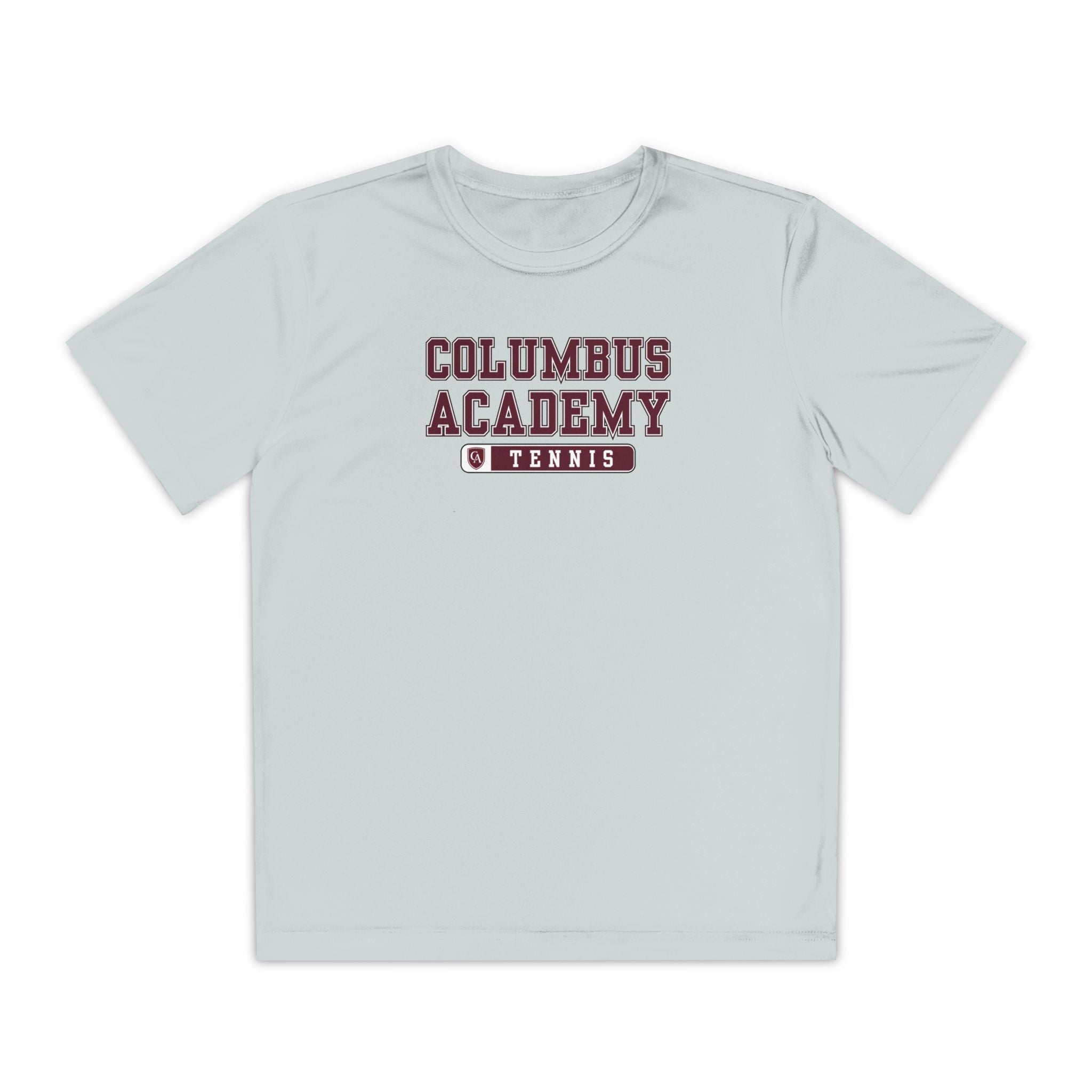 Youth Columbus Academy Tennis Graphic Sport-Tek Competitor Performance Tee