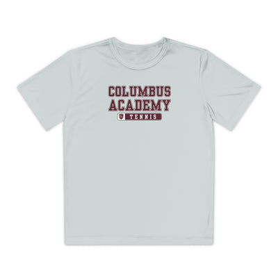 Youth Columbus Academy Tennis Graphic Sport-Tek Competitor Performance Tee