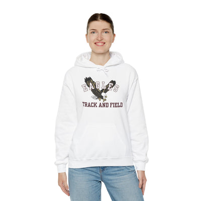 Adult Unisex Flying Track and Field Eagle Graphic Hoodie