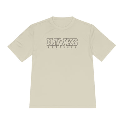Adult Unisex Westerville Central Block Hawks Football Graphic Sport-Tek Competitor Performance Tee