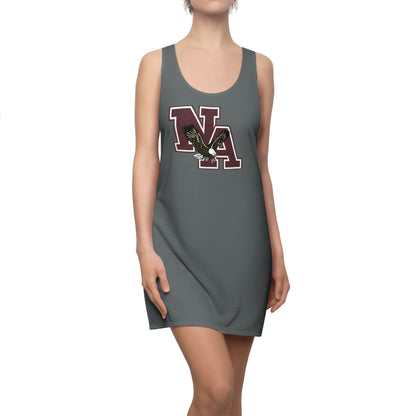 Women's Classic Logo Swim Coverup Racerback Dress - New Albany Eagles