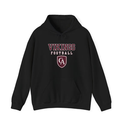 Adult Unisex Columbus Academy Vikings Football Graphic Gildan Heavy Blend Hoodie