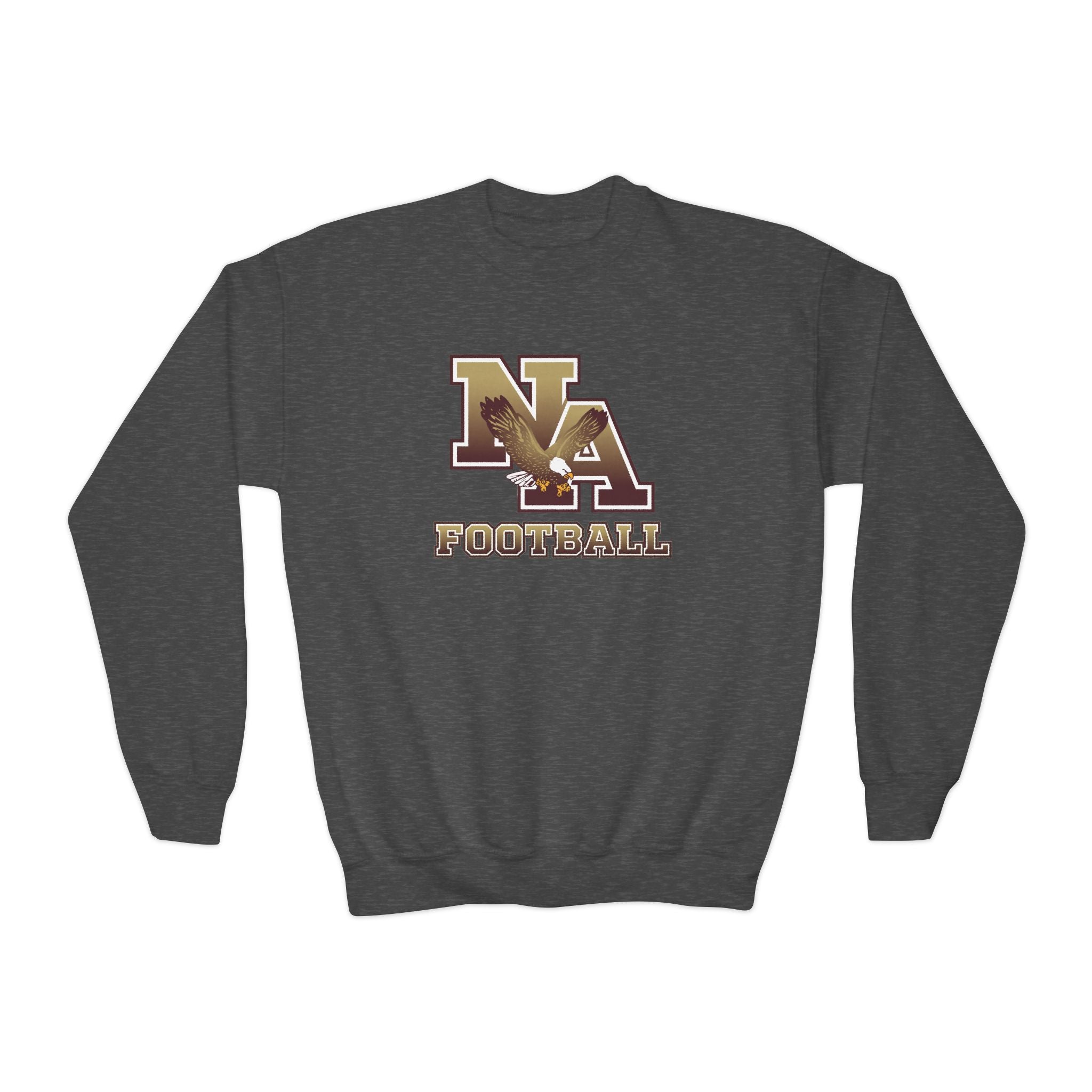 Youth New Albany Ombre Eagle Logo Graphic Gildan Heavy Blend Sweatshirt