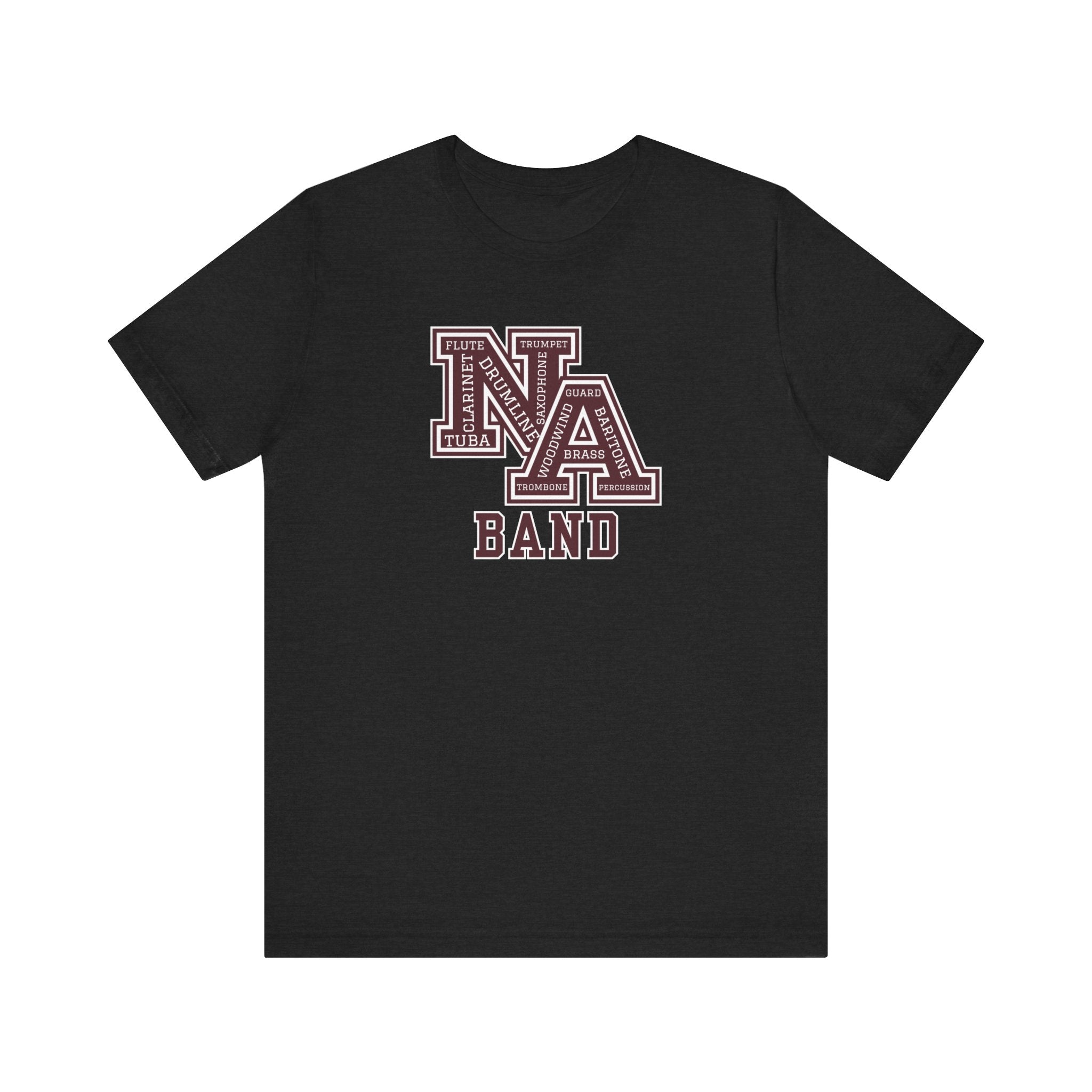 Adult Unisex New Albany Band Word Logo Graphic Short Sleeve Soft Tee