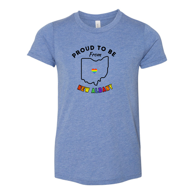 Youth City Rainbow Pride Super Soft Short Sleeve Graphic Tee - New Albany