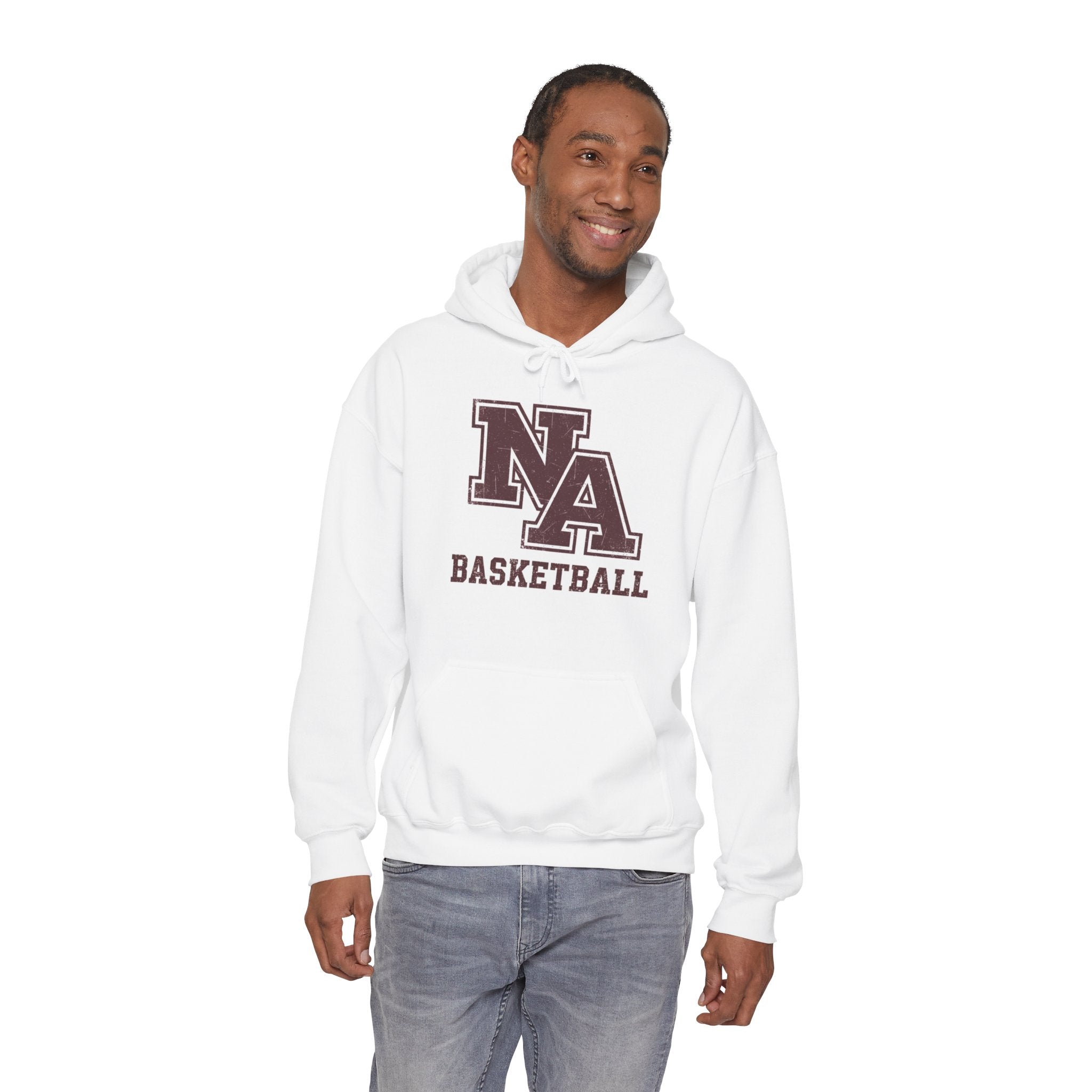 Adult Unisex New Albany Basketball Vintage Vibe Logo Graphic Hoodie
