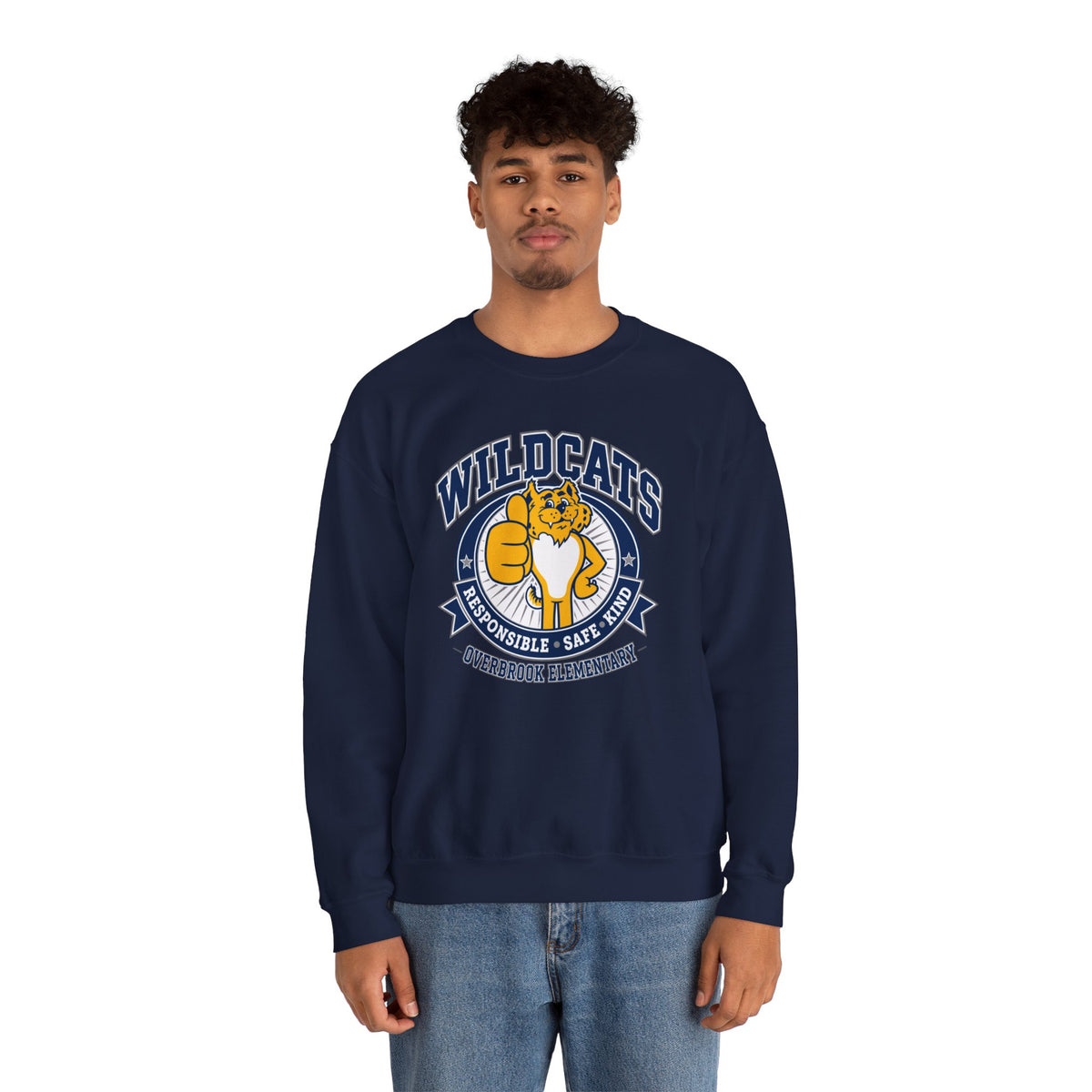Adult Unisex Overbrook Elementary Wildcat Way Graphic Sweatshirt