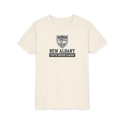 Youth New Albany Youth Soccer League Game Day Graphic Short Sleeve Bella + Canvas Soft Tee