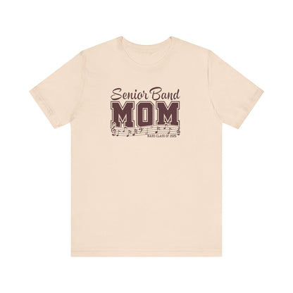 Adult Unisex Senior Band Mom NAHS Class of 2026 Graphic Short Sleeve Soft Tee