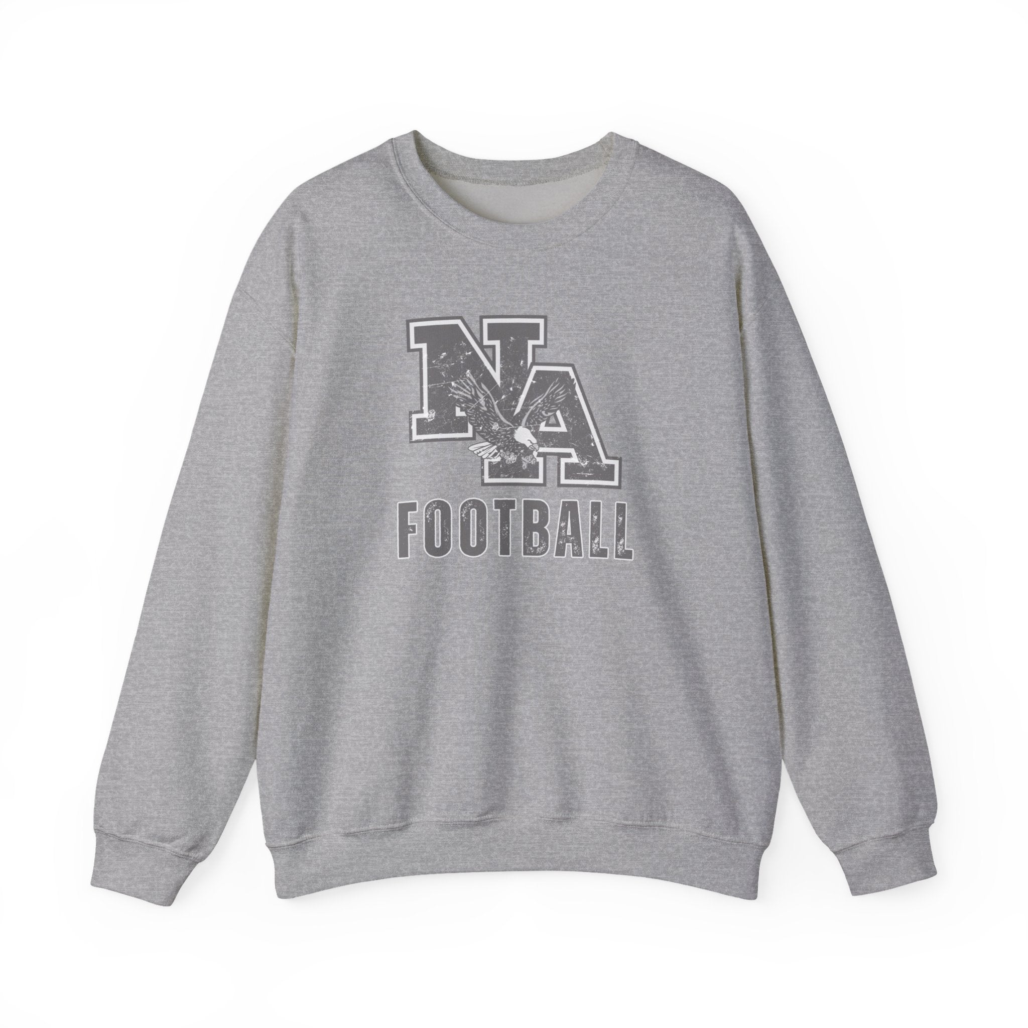 Adult Unisex New Albany Distressed Vintage Football Logo Graphic Sweatshirt