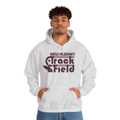 Adult Unisex Retro Track and Field Graphic Hoodie