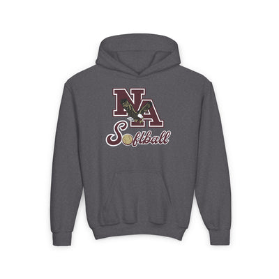 Youth NA Script Softball Graphic Hoodie
