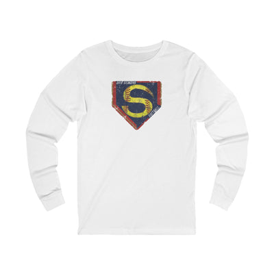 Adult Unisex Stingers Softball Distressed Logo Graphic Long Sleeve Bella + Canvas Soft Tee