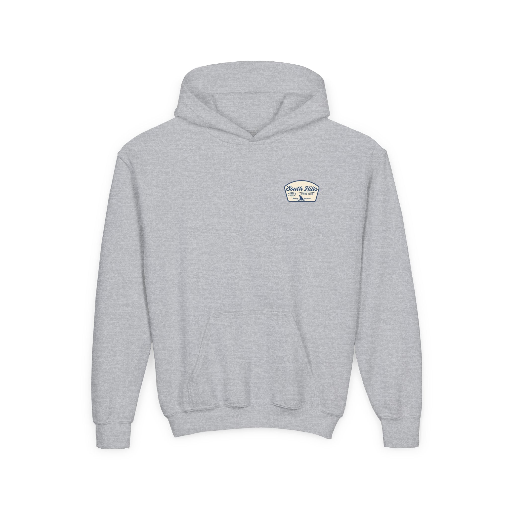 Youth South Hills Swim Club Home of the Sharks Graphic Hoodie
