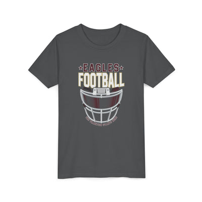 Youth Eagles White Hype Helmet Graphic Short Sleeve Soft Tee