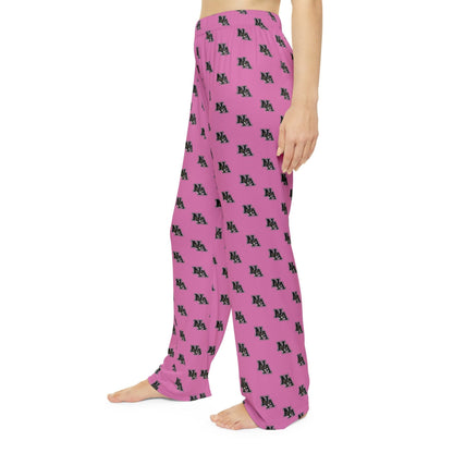 Women's Pajama Pant with Allover Classic Black Logo Print