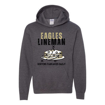 Youth Eagles Lineman Pancake Graphic Hoodie