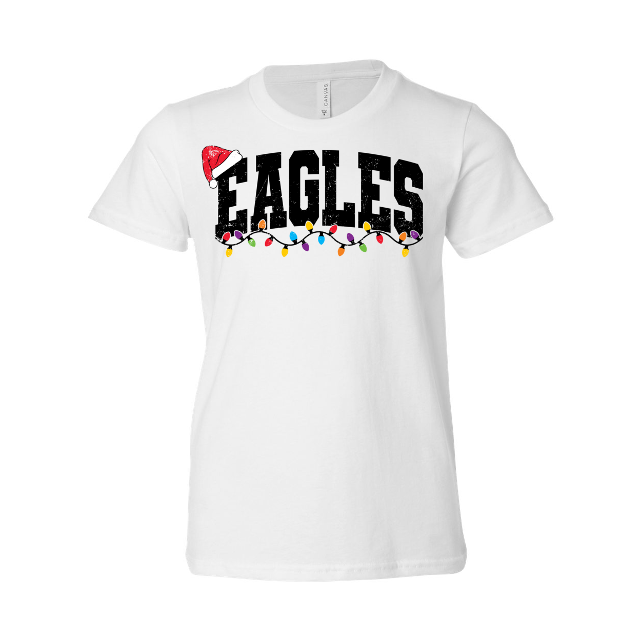 Youth Lit Up Eagles Graphic Short Sleeve Soft Tee