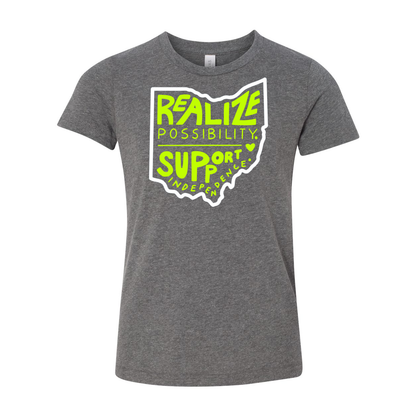 Youth "Realize Possibility Support Independence" Bridgeway Graphic Short Sleeve