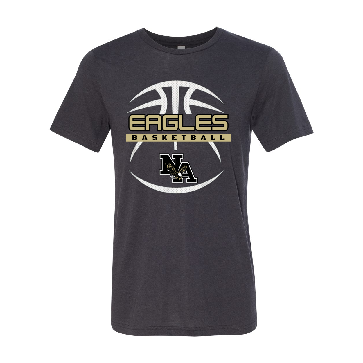 Adult Unisex Super Soft Eagles Fast-Break Basketball Short Sleeve Graphic Tee