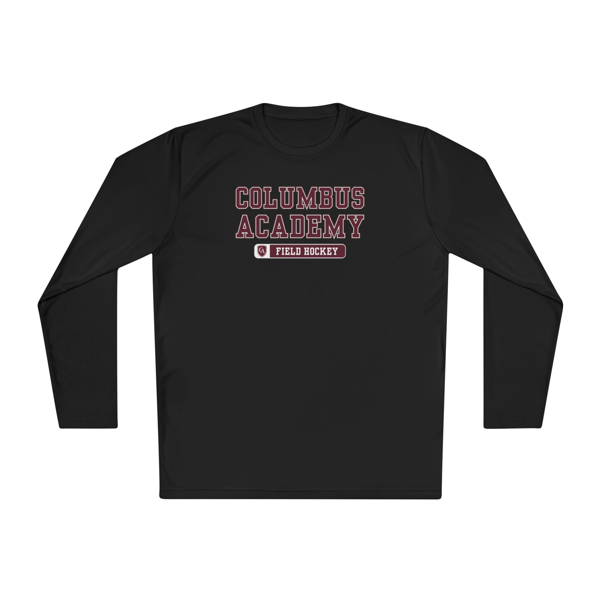 Adult Unisex Columbus Academy Field Hockey Graphic Sport-Tek Competitor Performance Long Sleeve Tee