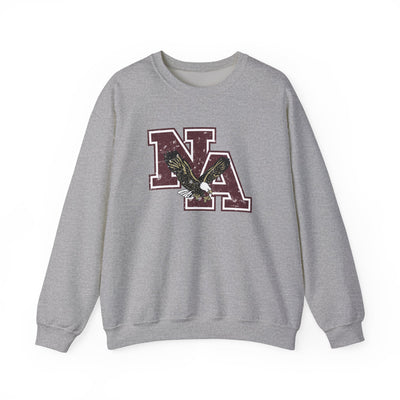 Adult Unisex Vintage Distressed Maroon Logo Graphic Sweatshirt