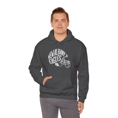 Adult Unisex New Albany Vintage Vibes Football Helmet Graphic Hoodie