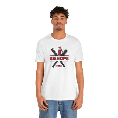 Adult Unisex Bishops Baseball Crossbat Graphic Short Sleeve Soft Tee
