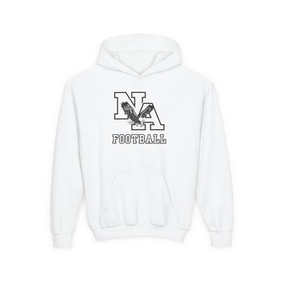 Youth Classic Logo White Football Graphic Hoodie